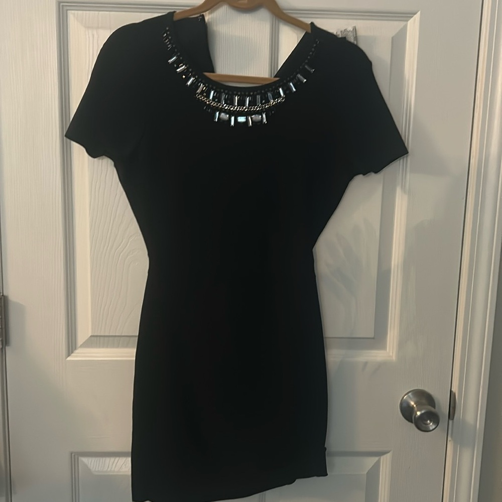 Black bandage dress